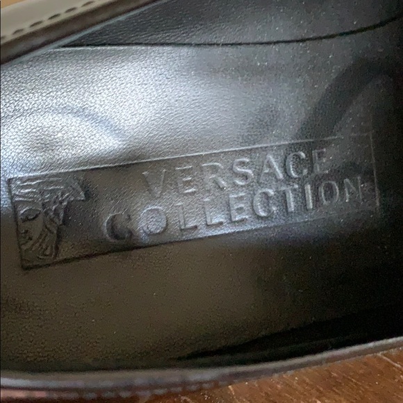 Versace Collection Patent Leather Penny Loafer - Picture 10 of 12